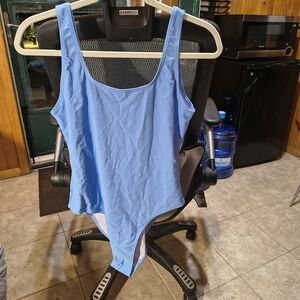 Shekini Light Blue One-Piece Swimsuit